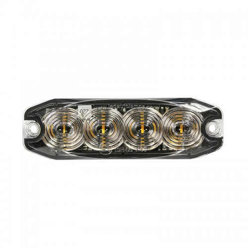 R10 Low-Profile 4-LED White Warning Lamp